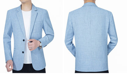 2025 New Men's Suit Jacket Thin Blazers Spring Autumn Solid Business Casual Suit Jacket Men Clothing  Blazer Hombre Coats