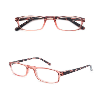 Women Men Reading Glasses Classic Small Rectangle Frame Spring Hinge Ulrta Comtable Wear Readers Eyeglass with Diopters