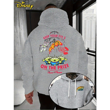 Disney Men's Toy Story Big Eyes Cartoon Hoodie Autumn/Winter New Casual Fashion Men's and Women's Street Wear