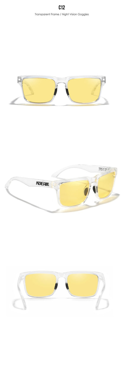 KDEAM Large Size Square Men's Sunglasses Polarized Photochromic Oversized Sun Glasses Fashion Women Shades Upgraded Edition
