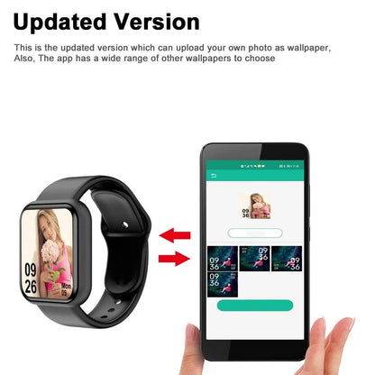 Smartwatch For Women Men Watches Heart Rate Monitor Electronic Fitness Smart Watch Calories Music Player 116Plus Y68 Bracelet