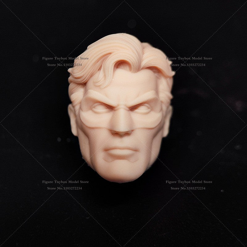 1/12 Quadrinhos Lanterna Verde Design de Máscara Escultura de Cabeça Masculina Não Pintada Guy Gardner Modelo Branco Brinquedos Para Corpo 6" Ml Shf Mezco