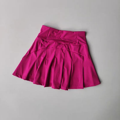 Summer High Waist Sports Short Skirt Lined Shorts Fitness Yoga Quick Dry Running