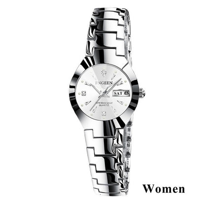 2023 FNGEEN 5808 Relogio Feminino Couple Watch Men Quartz watch for Lovers Luxury Womens wristwatch Stainless Steel Waterproof