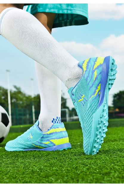 Unisex Youth Soccer Cleats Lightweight FG Football Shoes for Match Training Enhanced Grip Durable Comfortable