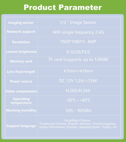 Tuya E27 Light Bulb Dual Screen WiFi Camera 5MP Indoor 5x Zoom PTZ Security Camera IR Color Night Vision Wireless Surveillance