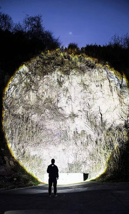 30000000LM High Power LED Flashlight Most Bright Tactical Torch Rechargeable Portable Light Long Shot 5000M Camping Hunting Lamp