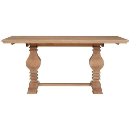 Rustic Honey Brown Wooden Dining Table