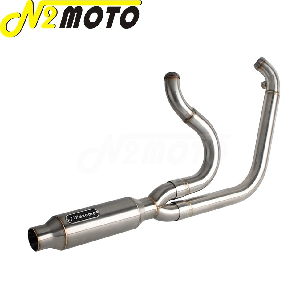 Motorcycle 2-into-1 Exhaust Muffler System For Harley Touring Electra Glide FLHTI FLHTK FLHTPI FLHTKL FLHTCUI FLHTKSE 2017-2025