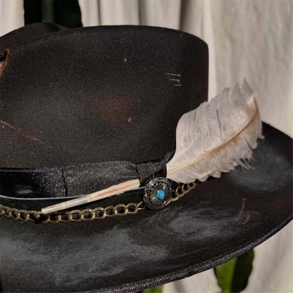 A52E Denims Styles Wool Felted Hat Breathable Warm Hat Light weight Soft Hat