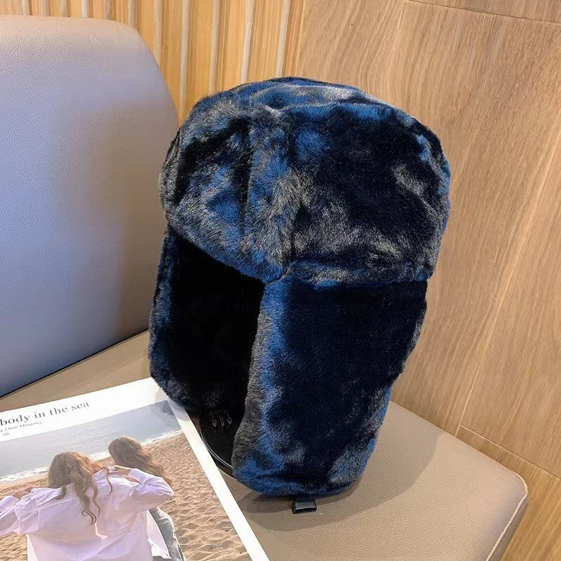 Gorros Femininos de Inverno Quentes e Grossos Estilo Russo, Moda Coreana Ushanka, Chapéu de Aviador com Protetor de Orelha, Chapéu Bomber Feminino Ajustável, Tendência