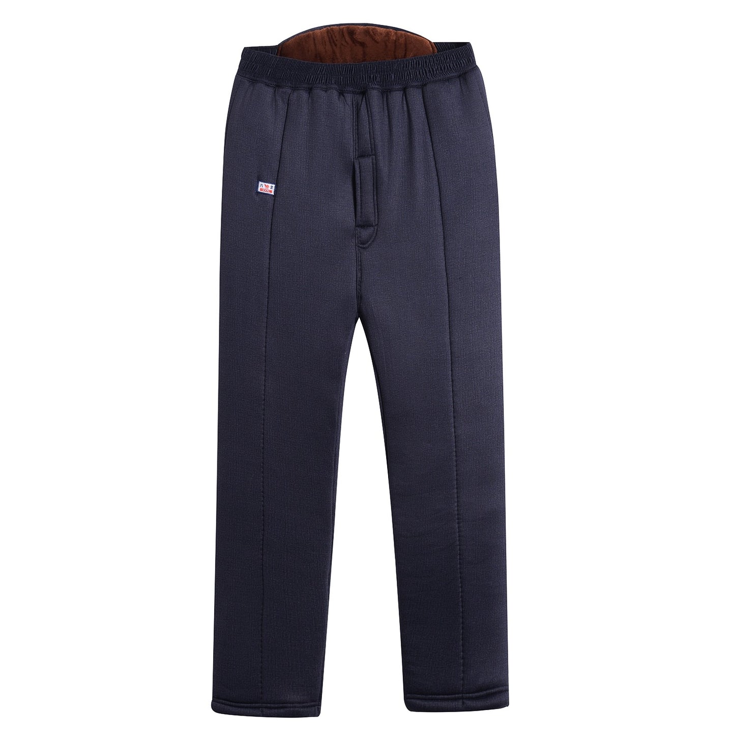 Men's Winter Thiened Fce Lined Camel down Cotton Pants ly Warm Trousers Large Size Dad Clothes Inner Wear Long Trou...