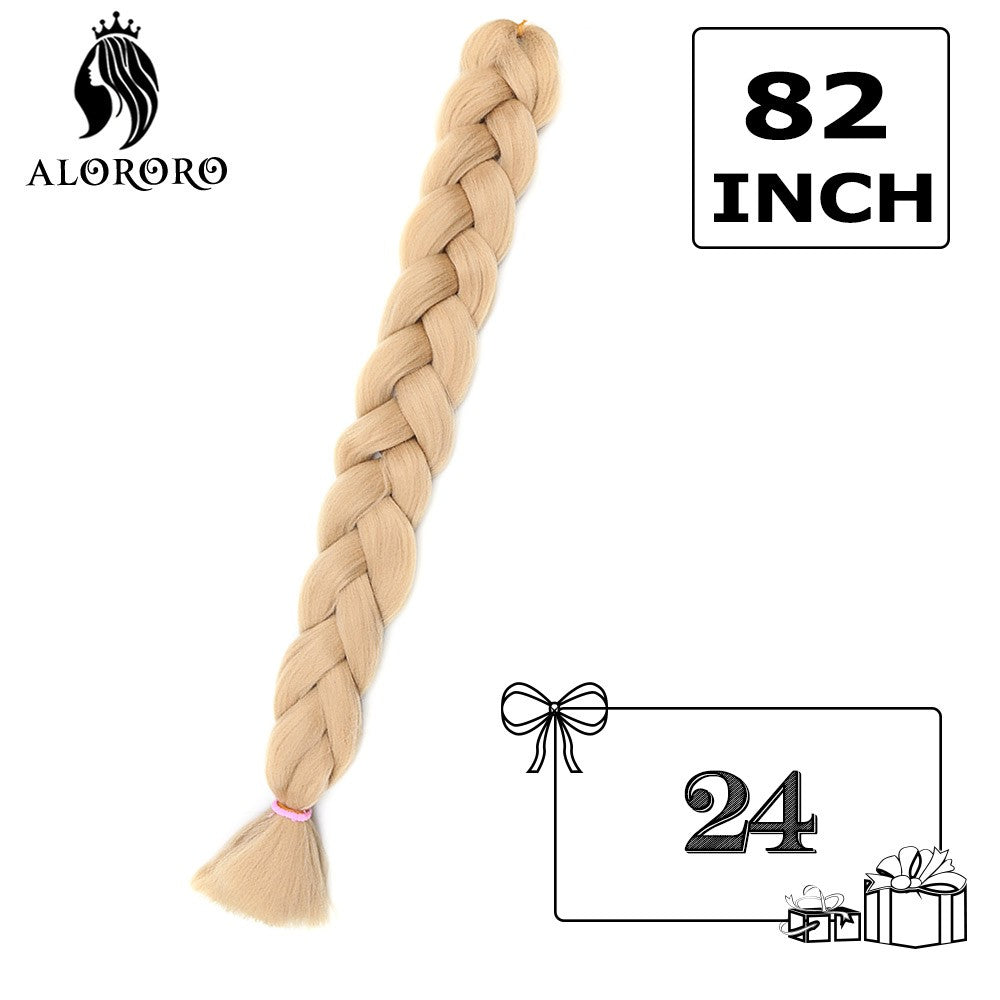 Cabelo Trançado Sintético Jumbo Alororo 82 polegadas Cabelo Falso Africano Fibra de Alta Temperatura Roxo Vermelho Extensões de Cabelo para Mulheres