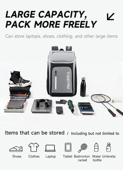 Tigernu Sport Backpacks Men Bags Outdoor Backpack For Badminton Bags Male Casual Backpack For Travel Schoolbags Hiking Knapsack