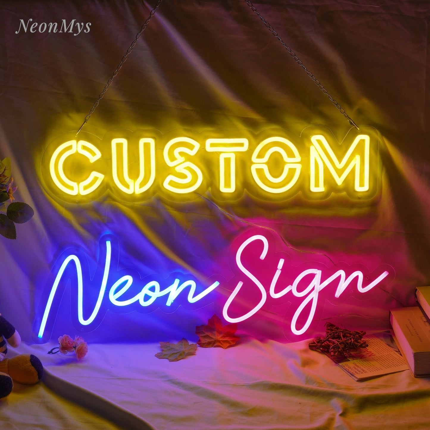Custom Neon Sign Personalized Text Logo Names Customized LED Neon Signs Birthday Wedding Party Bar Coffee Wall Light Decoration