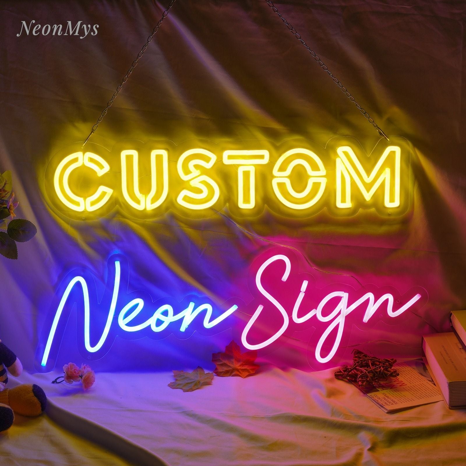 Custom Neon Sign Personalized Text Logo Names Customized LED Neon Signs Birthday Wedding Party Bar Coffee Wall Light Decoration