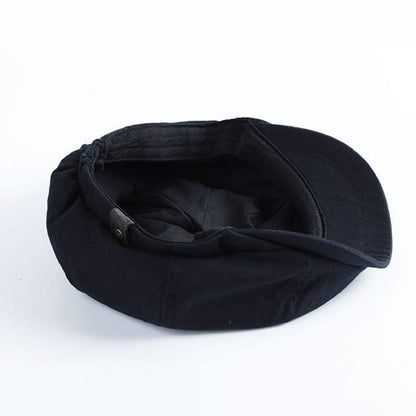 British Style Newsboy Men Cotton Ascot Dad Khaki Male Spring Autumn Vintage Brand Octagonal Flat