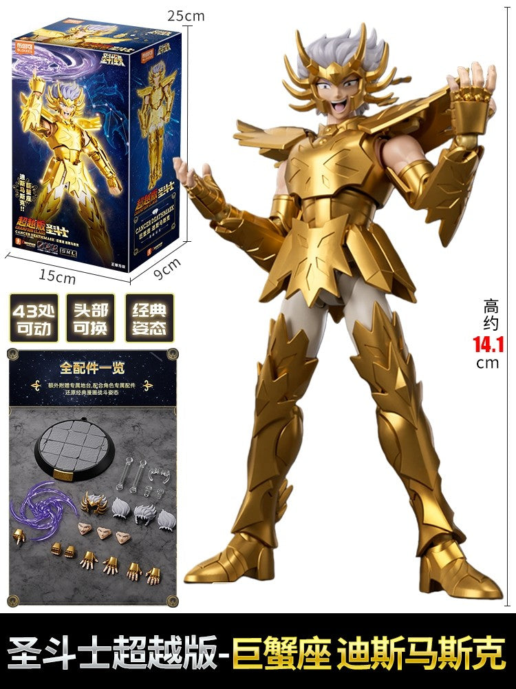BLOKEES Original Saint Seiya CAPRICORN SHURA DRAGON SHIRYU CÂNCER MÁSCARA DA MORTE CAMPEÃO CLASSE Boneco de Ação Modelo de Anime Brinquedo Presente