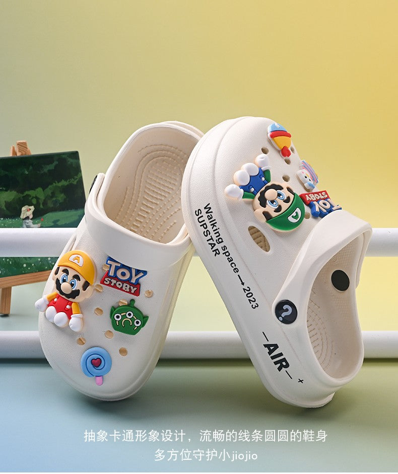 Kids Summer Sandals EVA Design Children Slippers Soft Non Slip Platform Slides Outdoor Garden Shoes High Quality Fashion Shoes
