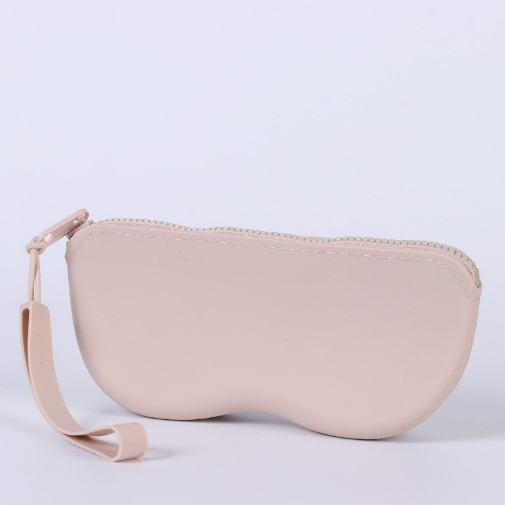 Soft Silicone Zipper Glasses Bag Storage Waterproof Bag Cosmetic Coin Bag for Women Girls Dustproof Glasses Box