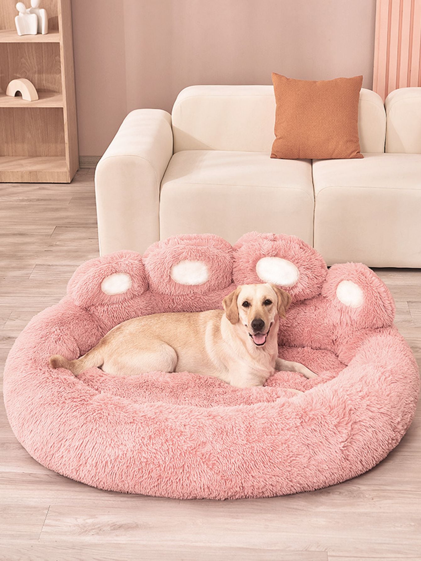 Cama de Cachorro Inverno Gato Sofá Cama Fofa Pata de Urso Confortável Camas Para Animais de Estimação Pequenos Médios Grandes Almofada Macia Fofa Cama de Cachorro