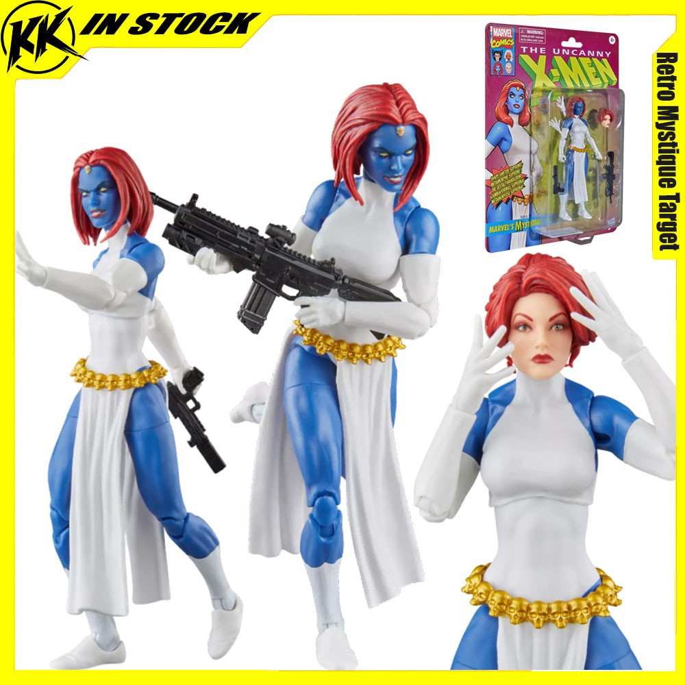 X-Men Uncanny Retro Mystique Target Exclusivo Boneco Articulado de 15cm Colecionável Figuras Inspiradas nos Quadrinhos X-Men Modelo de Brinquedo de Presente
