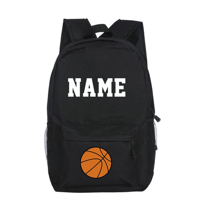 Mochila Escolar Personalizada para Meninos, Futebol, Basquete, com Nome, Mochila de Estudante, Bolsas para Laptop de Adolescentes, Presente de Volta às Aulas