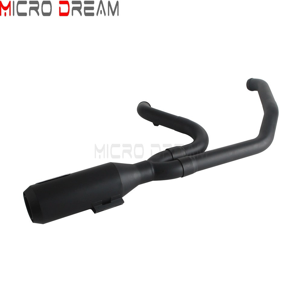 2 into 1 Motorcycle Engine System Pipe Slip on Exhaust Mufflers For Harley Street Glide ST FLHXST EFI FLHX Special FLHXS 2017-25