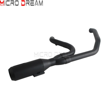 2 into 1 Motorcycle Engine System Pipe Slip on Exhaust Mufflers For Harley Street Glide ST FLHXST EFI FLHX Special FLHXS 2017-25
