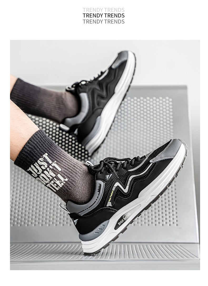 Men's Breathable Running Shoes Anti-skid Athletic Sneakers 2025 Casual Shoes Walking Shoes Lightweight Trendy Casual Sports Shoe
