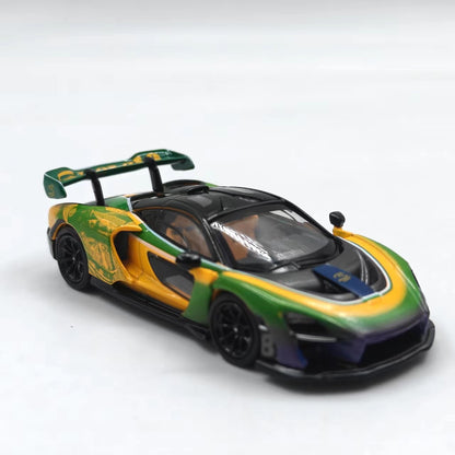 Masdi 1:64 Mclaren Senna MCL1110 Edição Especial Carro Esportivo Miniatura de Liga Diecast Ornamento Mclaren Modelo Colecionável Presentes para Meninos