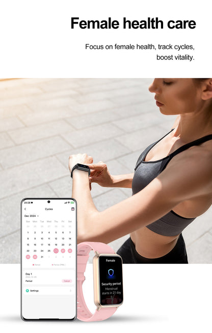 2025 New Grade Nursing Smart Watch AMOLED Blood Oxygen ECG + PPG Blood Pressure Body Temperature Bluetooth Health Smartwatch