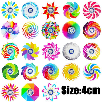 5-20Pcs Mini Ranbow Fidget Spinner Stress Relief Goodie Bag Filler Home Festival Game Birthday Gift Party Favor Classroom Prize