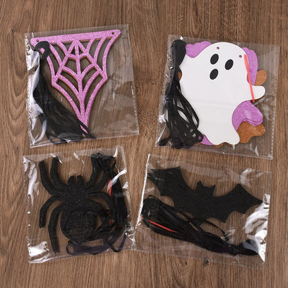 3M Halloween Paper Banner Horror Bat Spider Ghost Flag Garland Bunting For Halloween Home Party Hanging Props Decorations