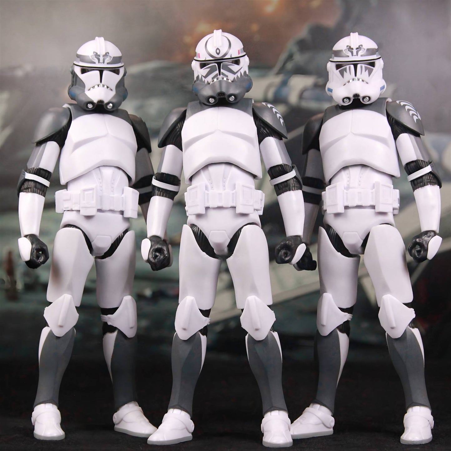 New Body(JOV3.0) - Star Wars 104th Trooper Wolf Pack Boost Sinker Comet Kamino ARC Trooper Grey Team 6" Boneco Articulado Brinquedos de Clone