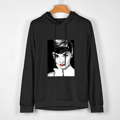 Audrey Hepburn Lips Hoodie autumn clothes for men men's sweat-shirt male clothes graphic hoodies