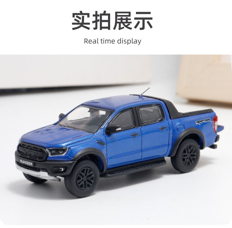 MK Miniaturas Liga Fundida 1/64 Ford Ranger Raptor Modelo de Carro Decoração Estática Brinquedos Colecionáveis de Presente