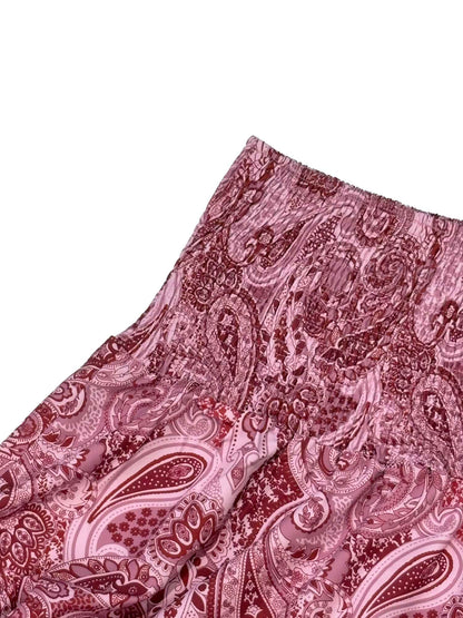 Vacation Style Stretchy Waist Long Maxi Skirt - Flowy Beach Skirt with Elastic Waistband