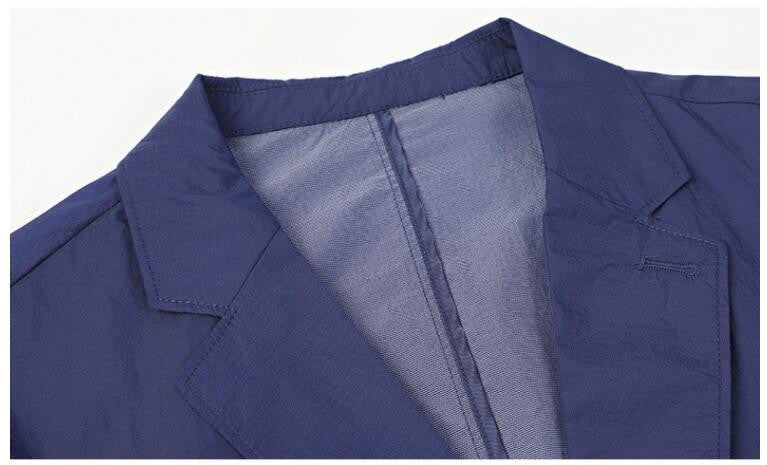 New Summer Man Thin Breathable Sunscreen Casual Blazers Jackets Solid Business Suits Coats Male Slim Elastic Blazers Jackets 4XL