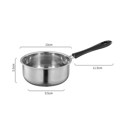 Panela Pequena Mini Panela de Sopa Utensílio de Cozinha com Alça Longa para RV Cozinha de Viagem Panela de Leite Aquecedor de Molhos Panela de Indução