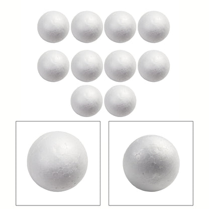 10pcs Solid Foam Ball Polystyrene Balls 50mm-100mm  Round DIY Accessory Handmade For Party Celebration Christmas Decoration