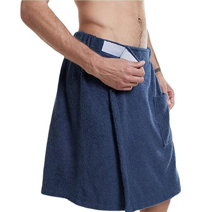 Men's wearable apron for beach and home use