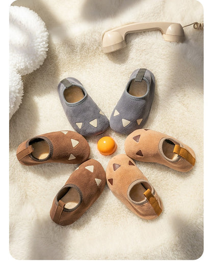 Children Indoor Shoes With Soft Soles, Kids Anti Slip And Breathable  Plush Floor Shoes, Boys And Girls Winter Cotton Shoes