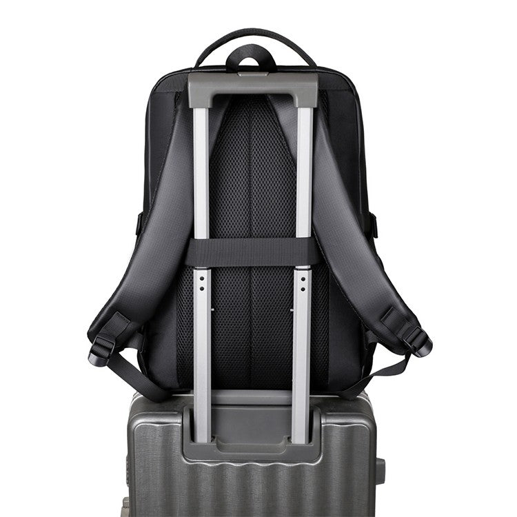 Business backpack, laptop backpack, travel bag, black, large capacity, suitable for different scenarios