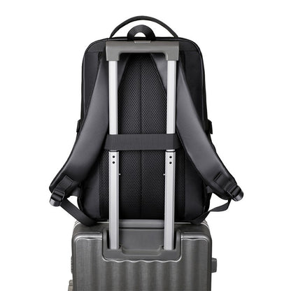 Business backpack, laptop backpack, travel bag, black, large capacity, suitable for different scenarios