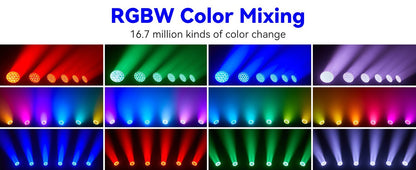 19x15W RGBW LED Beam Wash Zoom Moving Head Lights High Quality Professional Stage Lights For DJ Disco Party KTV Bar