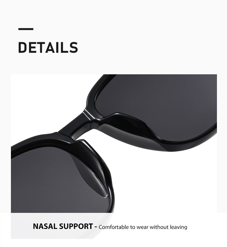 2025 New Ultra Light Square Black Face Enhancing Sunglasses With Trendy Natural Color And Uv Resistant  Sunglasses 3069