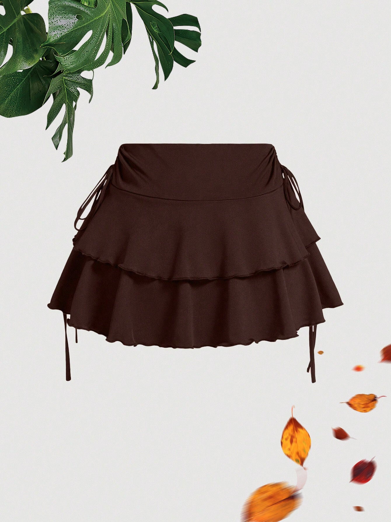 New fashion solid color casual versatile women's plus size skirt