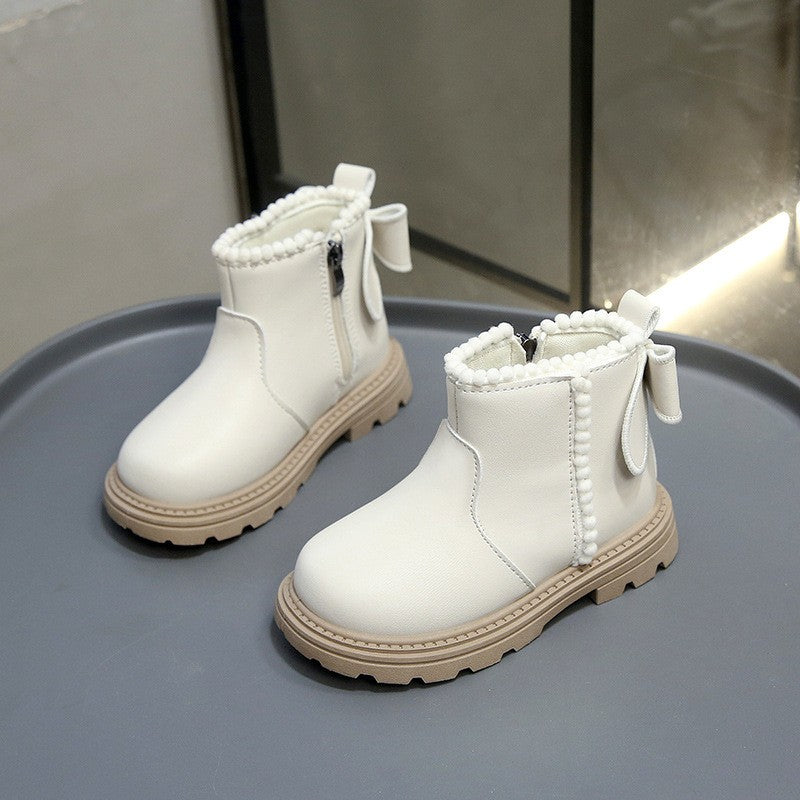 Autumn Winter Baby Kids Short Boots Super Warm Boys Girls Shoes Pu Leather Children Boots Fashion Toddler Boots Kids Snow Shoes