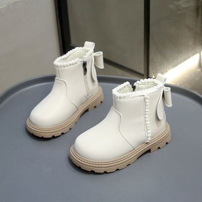 Autumn Winter Baby Kids Short Boots Super Warm Boys Girls Shoes Pu Leather Children Boots Fashion Toddler Boots Kids Snow Shoes